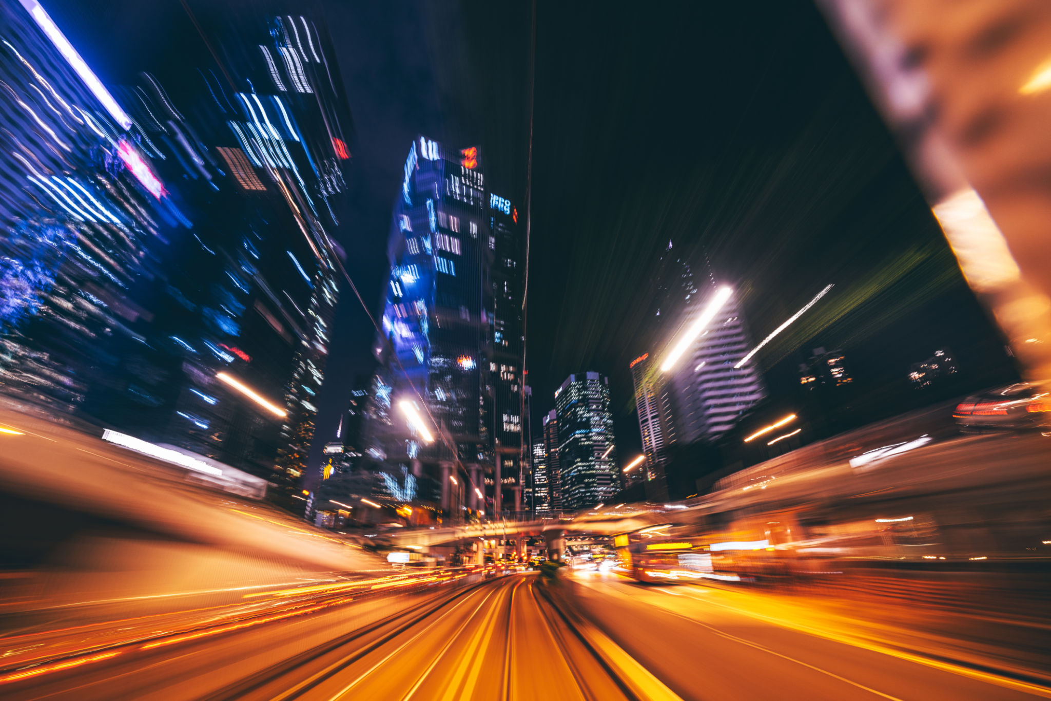 city traffic night