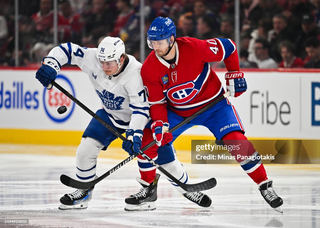 Joel Rabel Toronto Bobby McMann of the Toronto Maple Leafs and Joel Armia of the... News ...