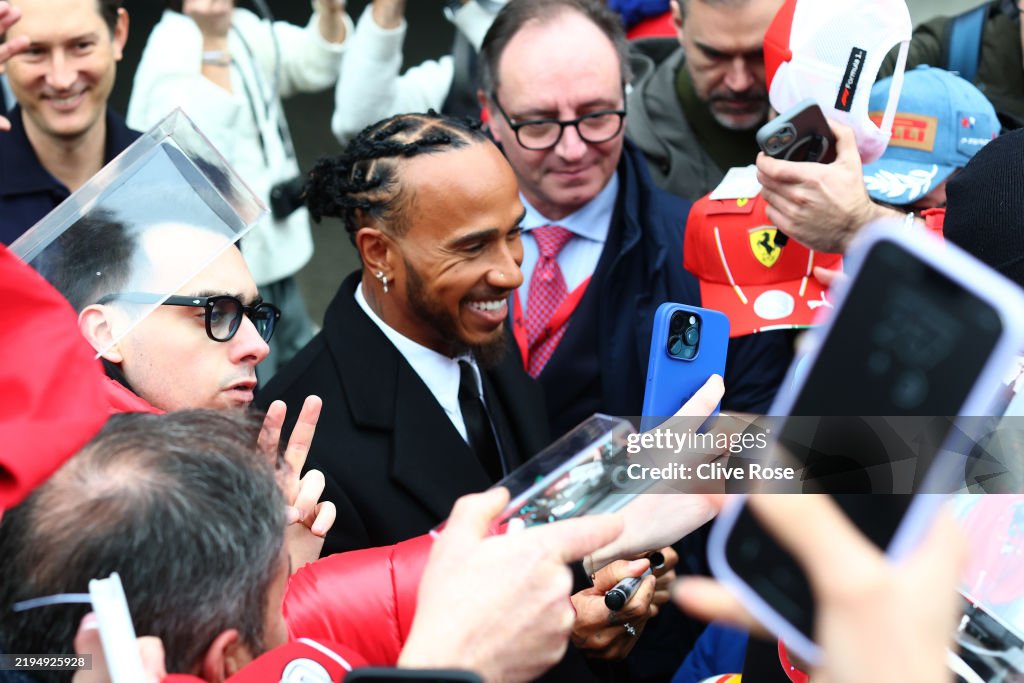 Lewis Hamilton Tests For Ferrari
