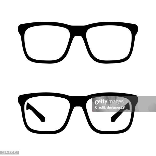 illustrations, cliparts, dessins animés et icônes de lunettes de soleil icône conception vectorielle - lunettes de vue