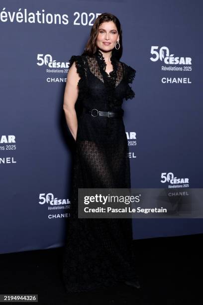Laetitia Casta attends the "Cesar - Revelations 2025" Photocall at Pavillon Cambon on January 20, 2025 in Paris, France.