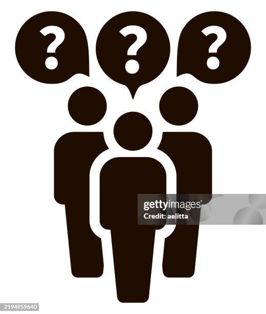 people icons with speech bubbles. - feedback-loop-infographic stock illustrations