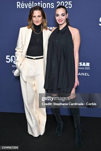 Camille Cottin and Souheila Yacoub attend the "Cesar - Revelations 2025" Photocall at Pavillon Cambon on January 20, 2025 in Paris, France.
