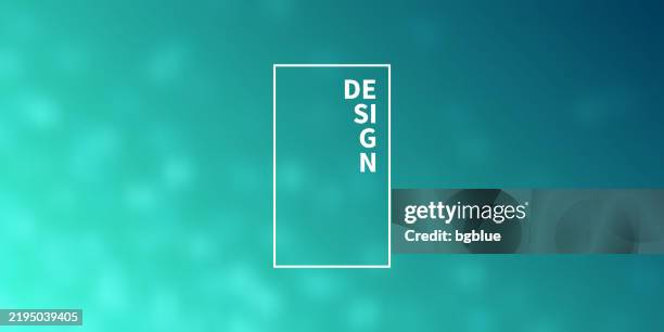 green abstract background with blurred light spots - turquoise-background stock illustrations