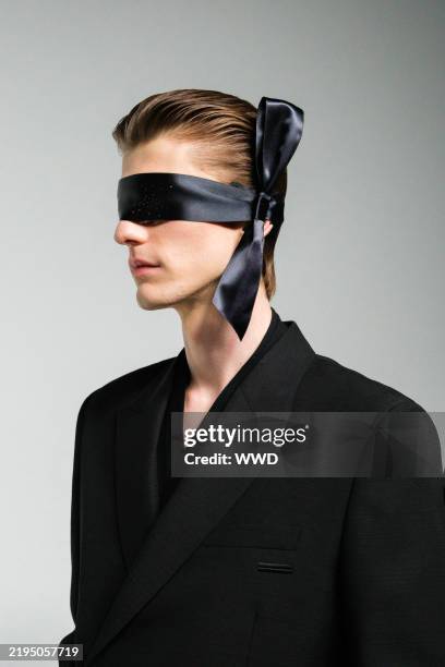 Backstage at the Dior Homme fashion show during Paris Fashion Week Menswear Fall 2025 on January 24, 2025 in Paris, France.