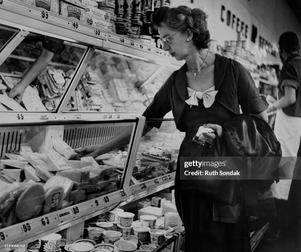 Supermarket Cheese Section