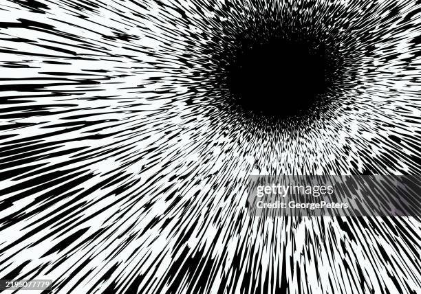 Circlular Border Frame And Exploding Light Trails High-Res Vector ...