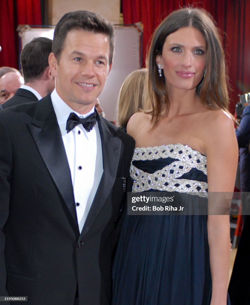 Mark Actor Actor Mark Wahlberg and Model Rhea Durham arrive at Academy Awards ...