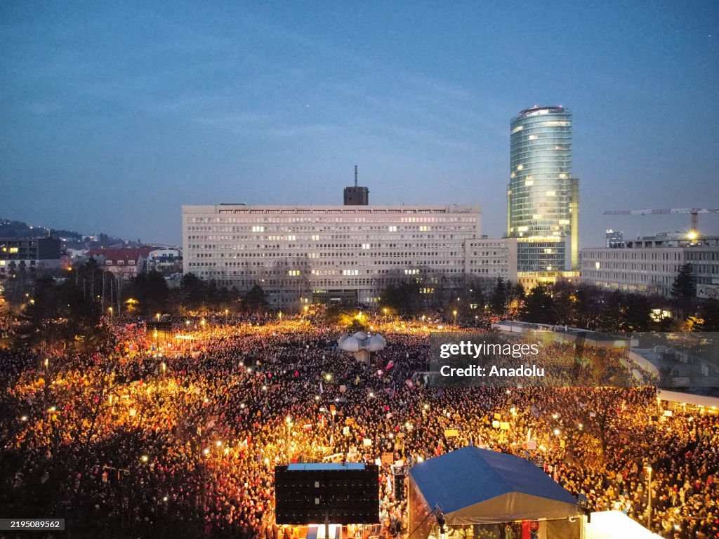 Protests against Robert Fico's government continue across Slovakia