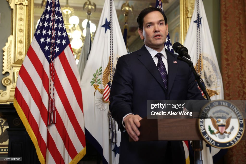 Vice President Vance Swears In Marco Rubio As Secretary Of State