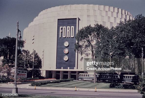 Exterior view of the Ford Rotunda building in Dearborn, Michigan ...