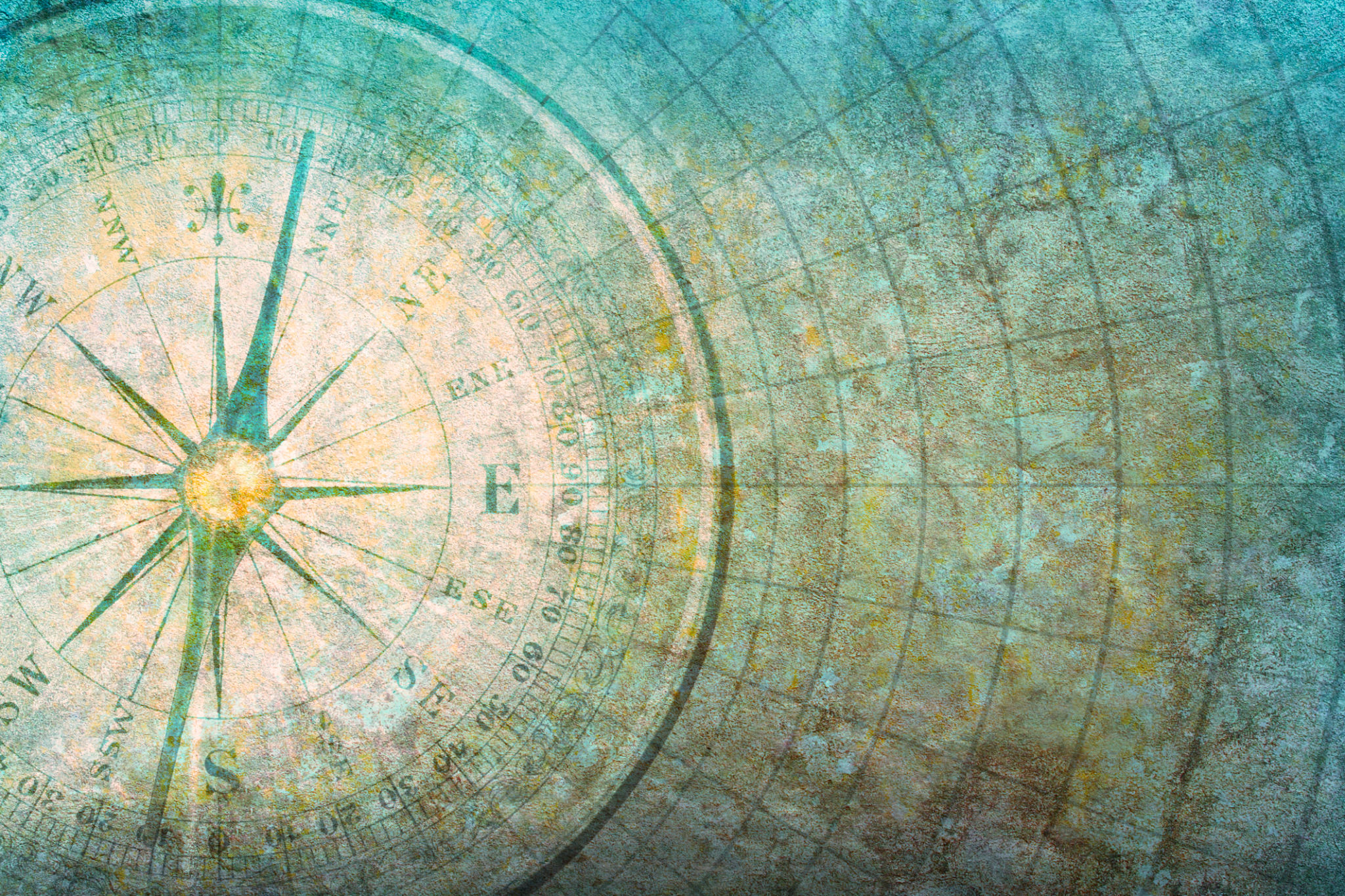 Compass On Textured Background Compass On Textured Background