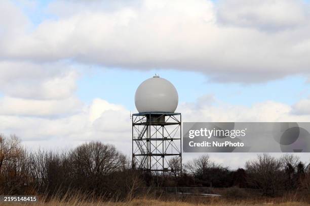 Radar station is at Toronto Pearson International Airport in Mississauga, Ontario, on January 24, 2025.