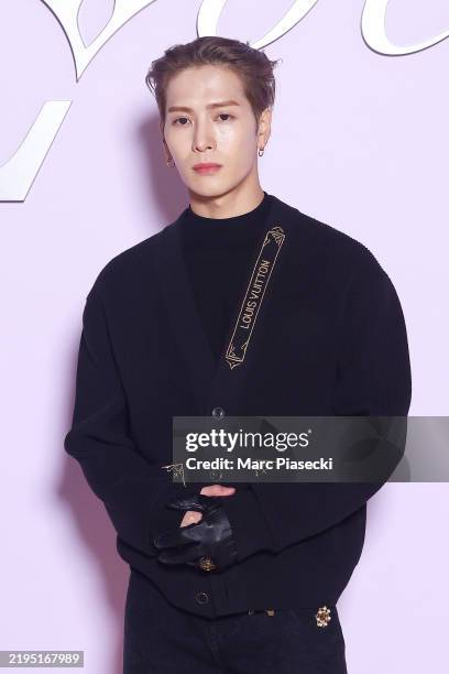Jackson Wang attends the Louis Vuitton Menswear Fall-Winter 2025/2026 show as part of Paris Fashion Week on January 21, 2025 in Paris, France.