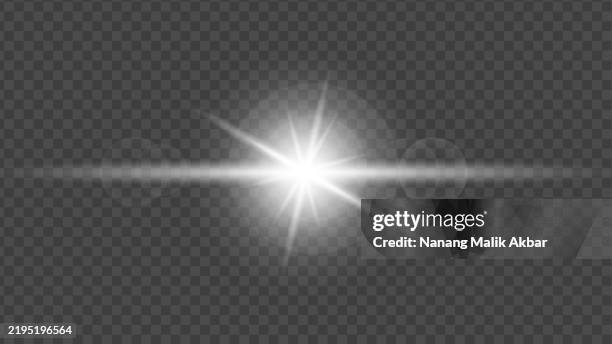 ilustrações, clipart, desenhos animados e ícones de luz solar branca ou efeito de luz de reflexo com fundo transparente - franzindo as sobrancelhas