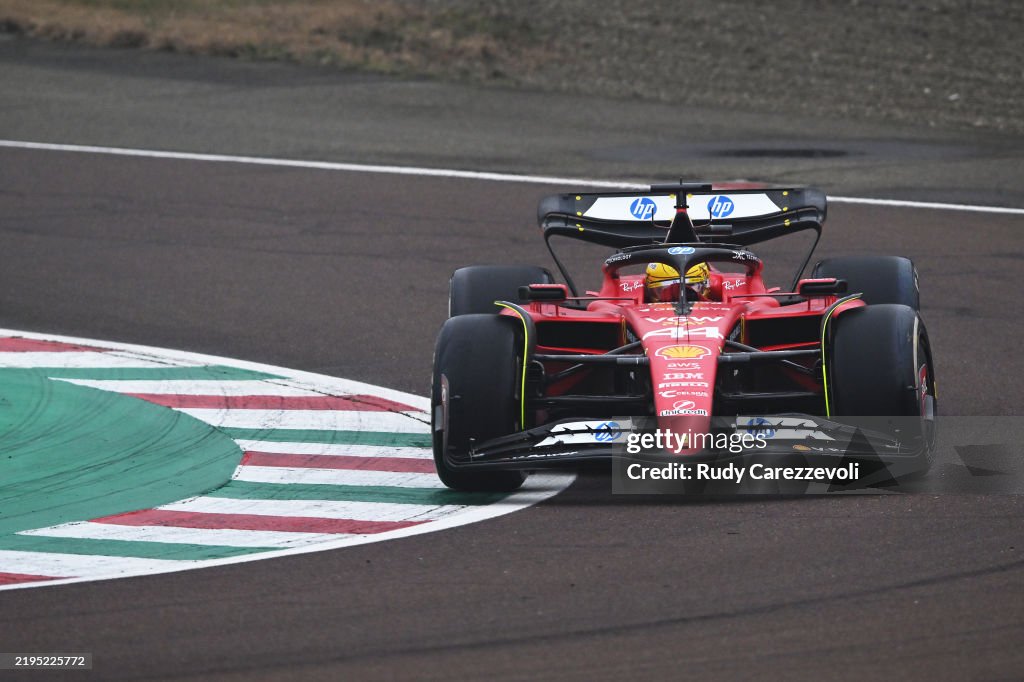 Lewis Hamilton tests for Ferrari