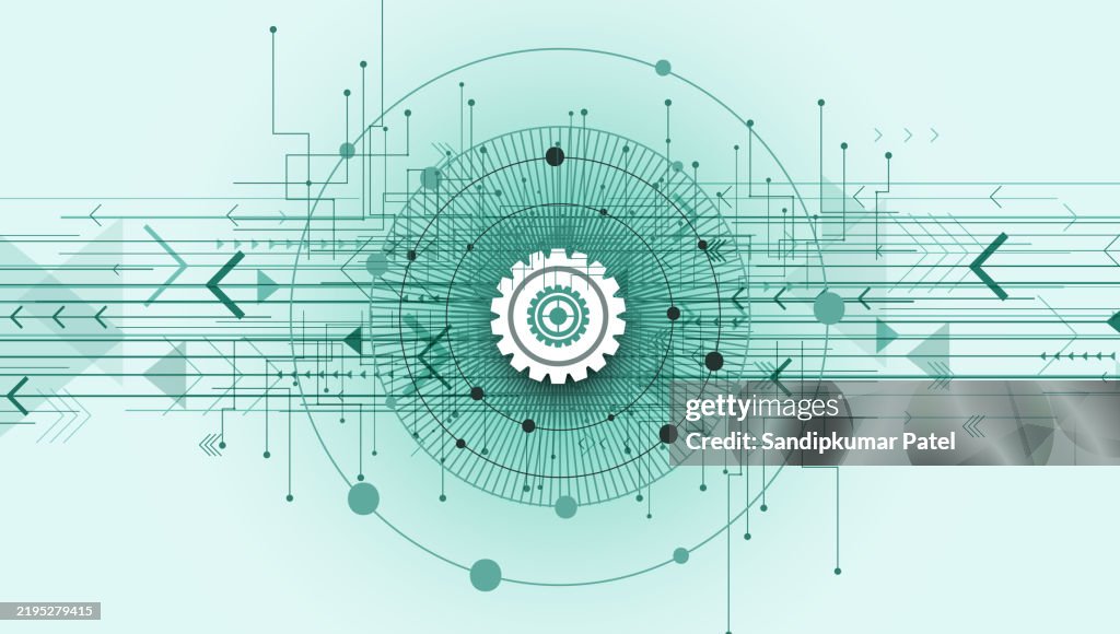 Mechanical Engineering Drawing Abstract Drawing High-Res Vector Graphic ...
