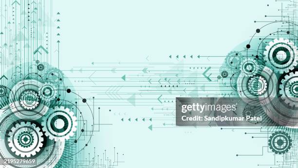 mechanical engineering technology vector abstract background - mechanical engineering stock illustrations