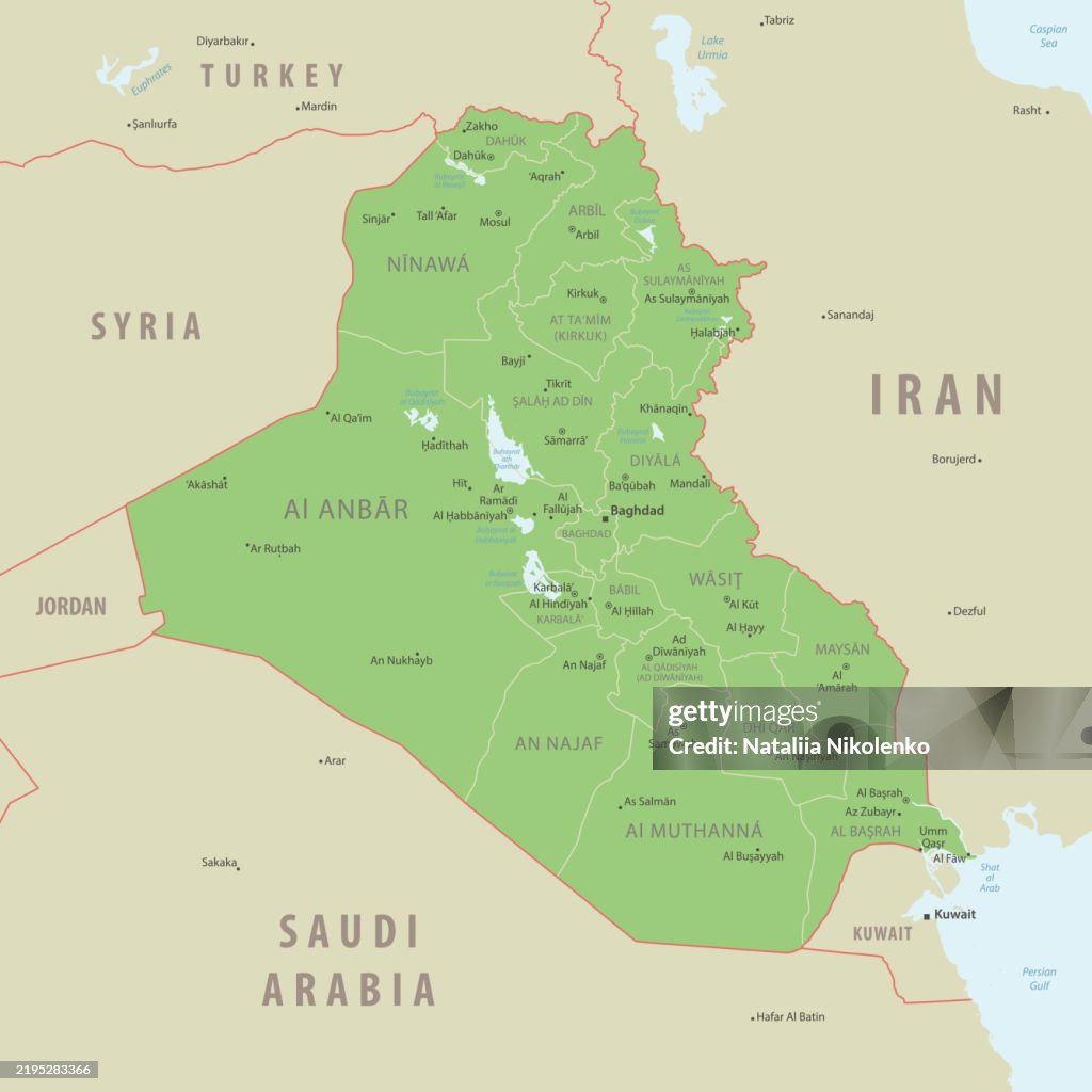 Iraq Map Simple Iraq Detailed Map With Regions And Cities Of The Country High-Res ...