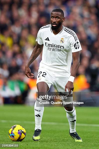 Rodiger Antonio Rudiger of Real Madrid runs with the ball during the LaLiga ...