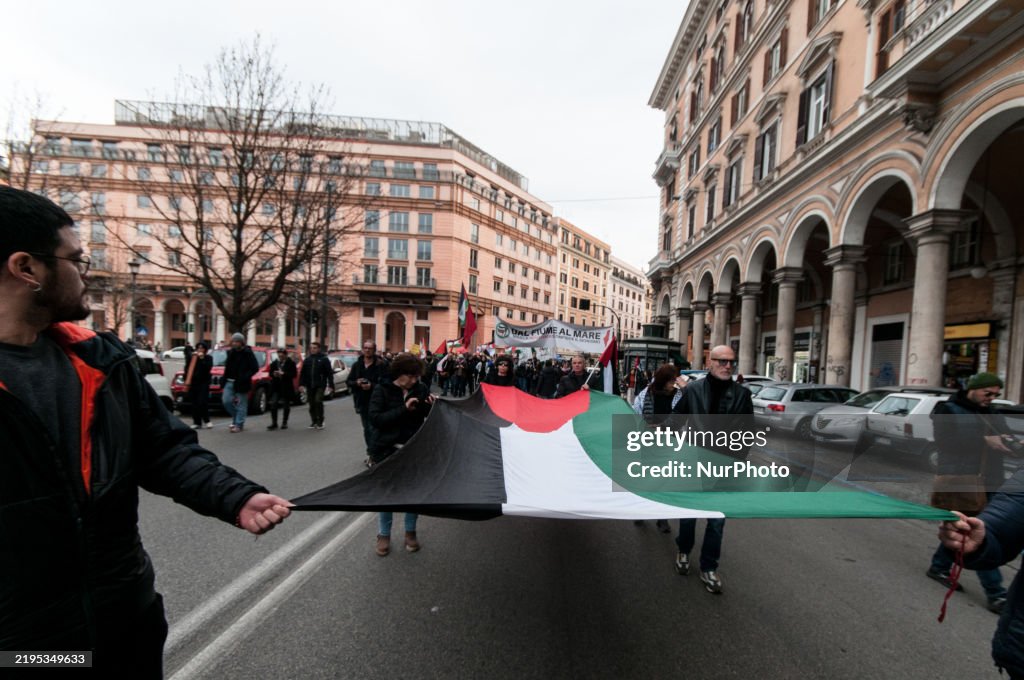 Pro Palestinian March In Rome