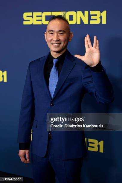James Hiroyuki Liao attends Paramount+'s "Star Trek: Section 31" World Premiere at Jazz at Lincoln Center on January 22, 2025 in New York City.