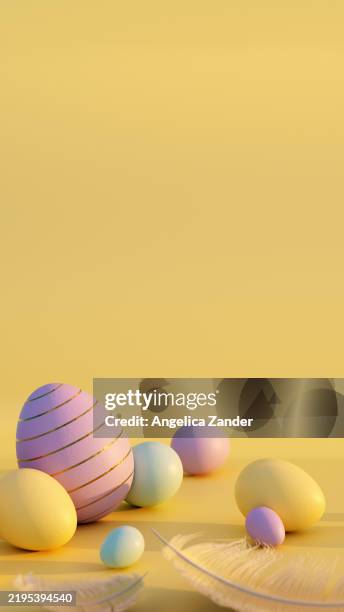 pastel de color de los huevos de pascua - pascua fotografías e imágenes de stock