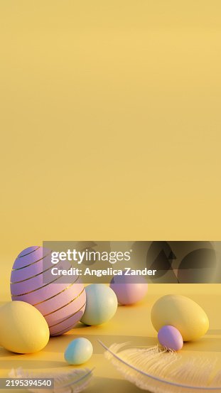 Pastel coloured easter eggs Pastel coloured easter eggs
