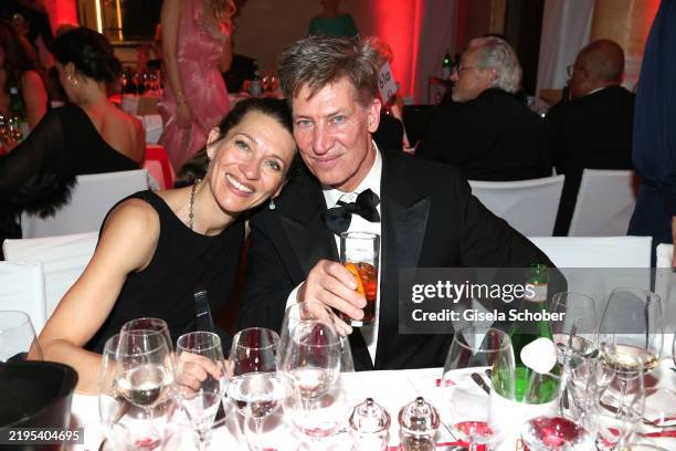Julia Moretti, Tobias Moretti during the German Film Ball 2025 at Hotel Bayerischer Hof on January 25, 2025 in Munich, Germany.
