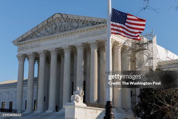 The U.S. Supreme Court, pictured during morning hours on January 15, 2025. Supreme Court on Friday indicated that it was likely to rule in favor of a...