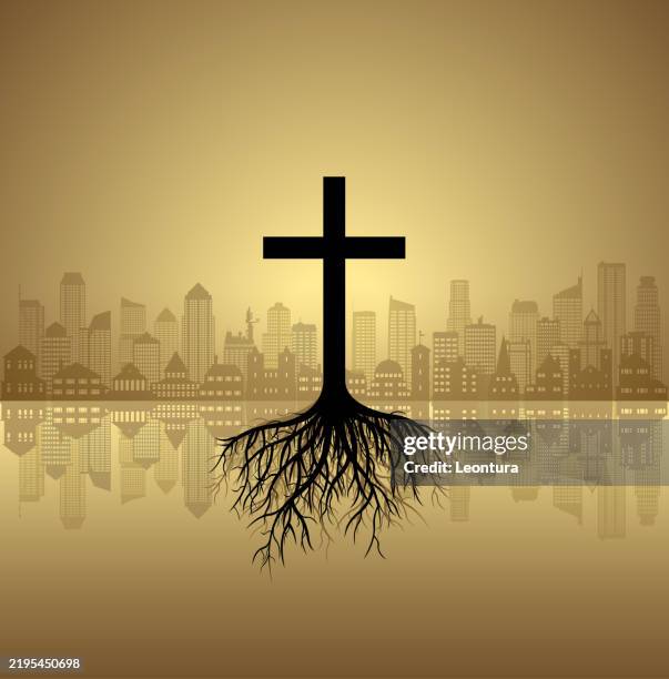 growing faith in christianity - spreading of christianity stock illustrations