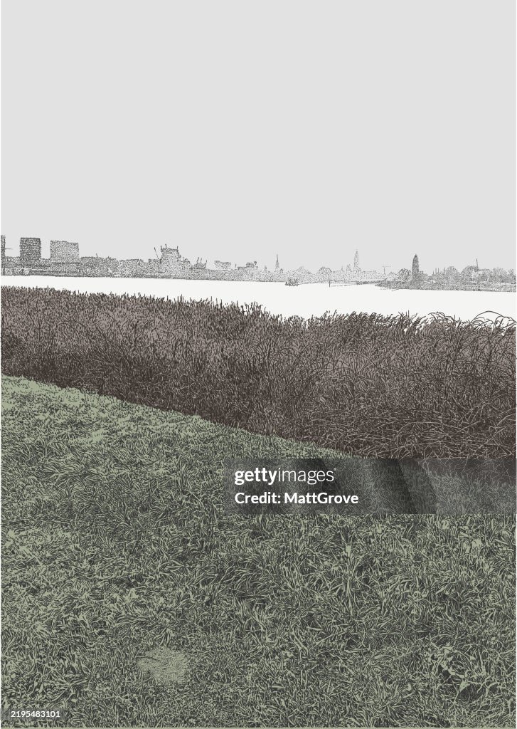 Landscape Antwerp Scheldt