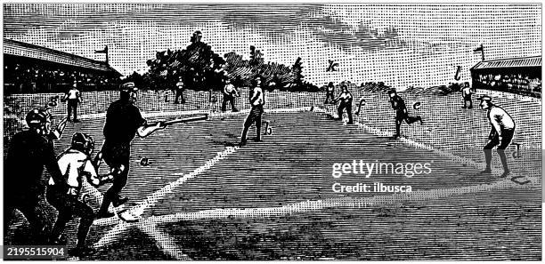 baseball - baseball player stock illustrations