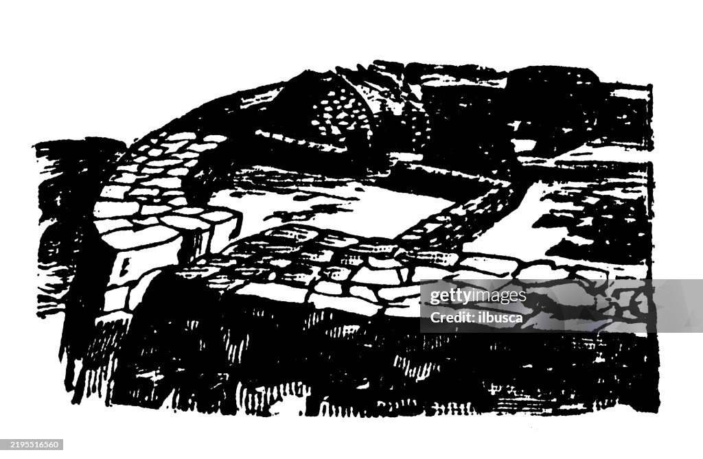Beehive Houses, enclosed by a Cashel