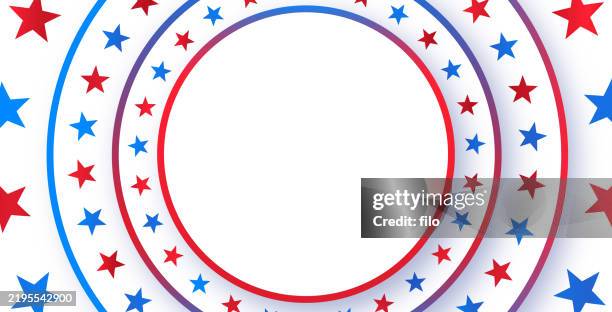 patriotic blue red radiant circle gradient glow sale background frame - debate background stock illustrations
