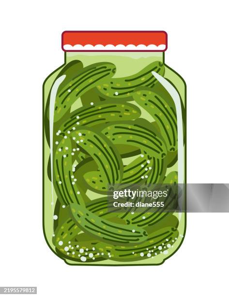 illustrazioni stock, clip art, cartoni animati e icone di tendenza di barattolo di sottaceti all'aneto isolato su uno sfondo trasparente - aceto