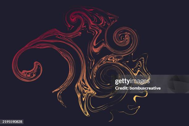 abstract liquid background - electromagnetic spectrum stock illustrations