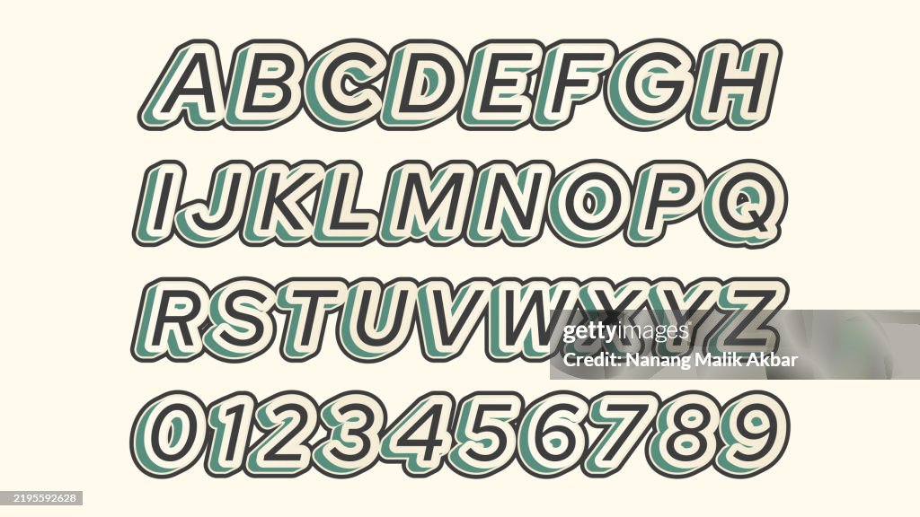 Text Alphabet Design Alphabet 3d Design And Colorful Editable Text Effect Text Can Be ...