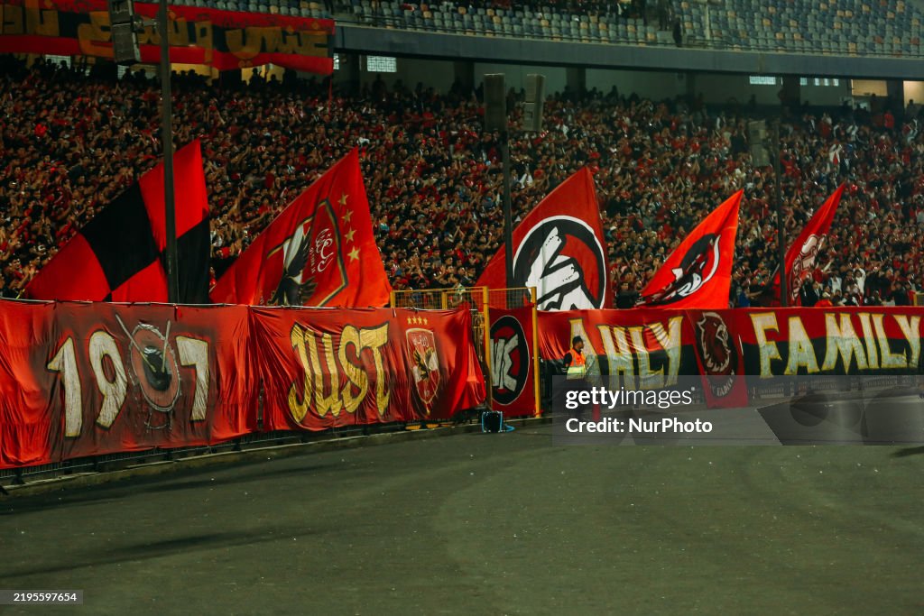 Al Ahly fans attend the Al Ahly vs Pyramids match in the Egyptian... News Photo - Getty Images