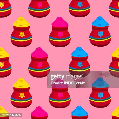 Holi seamless pattern Holi seamless pattern