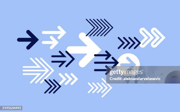arrow forward direction background - arrows one direction stock illustrations
