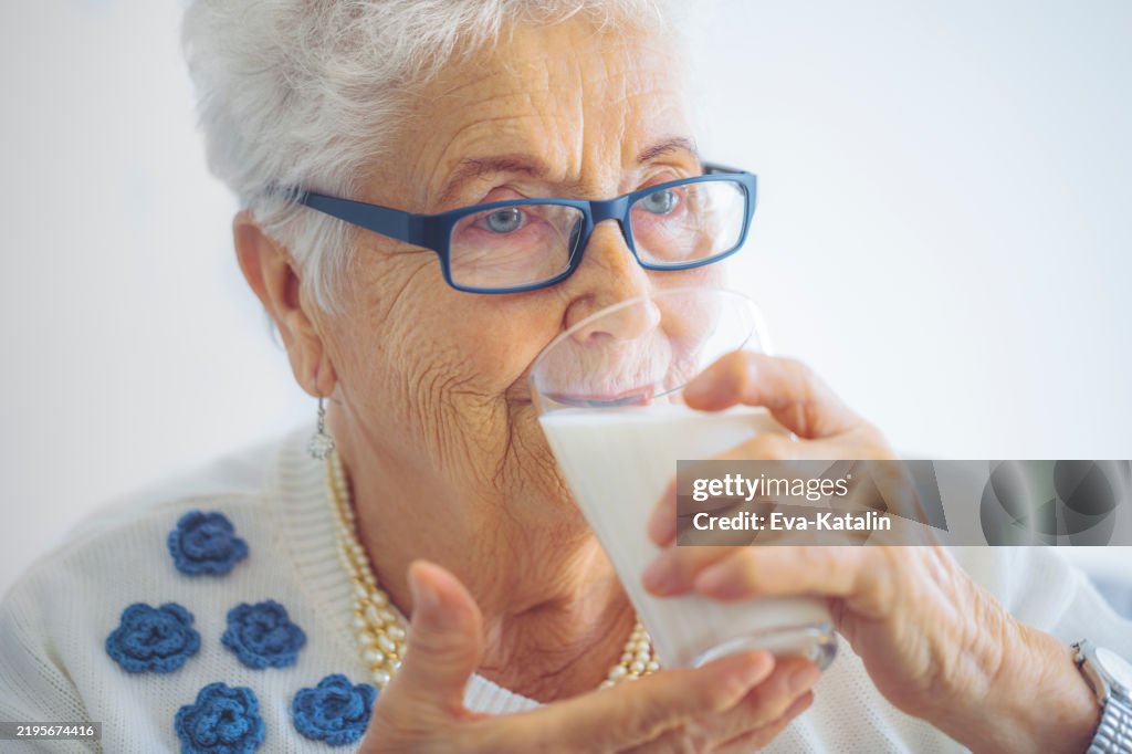 Senior woman at home