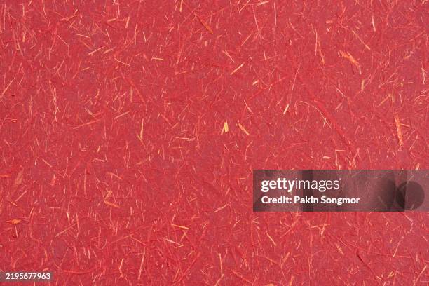 red color mulberry paper texture background in close-up - handmade paper stock pictures, royalty-free photos & images