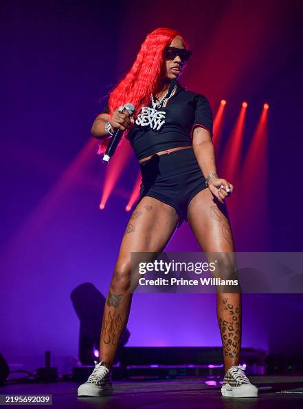 Omegah Red Rapper Rapper Sexyy Red performs during DaBaby & Friends - Billion Dollar ...