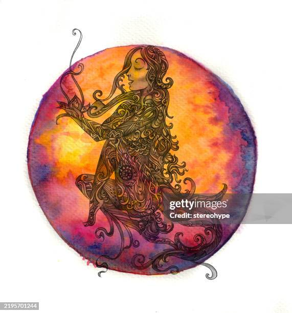blood moon song - moon eclipse stock illustrations