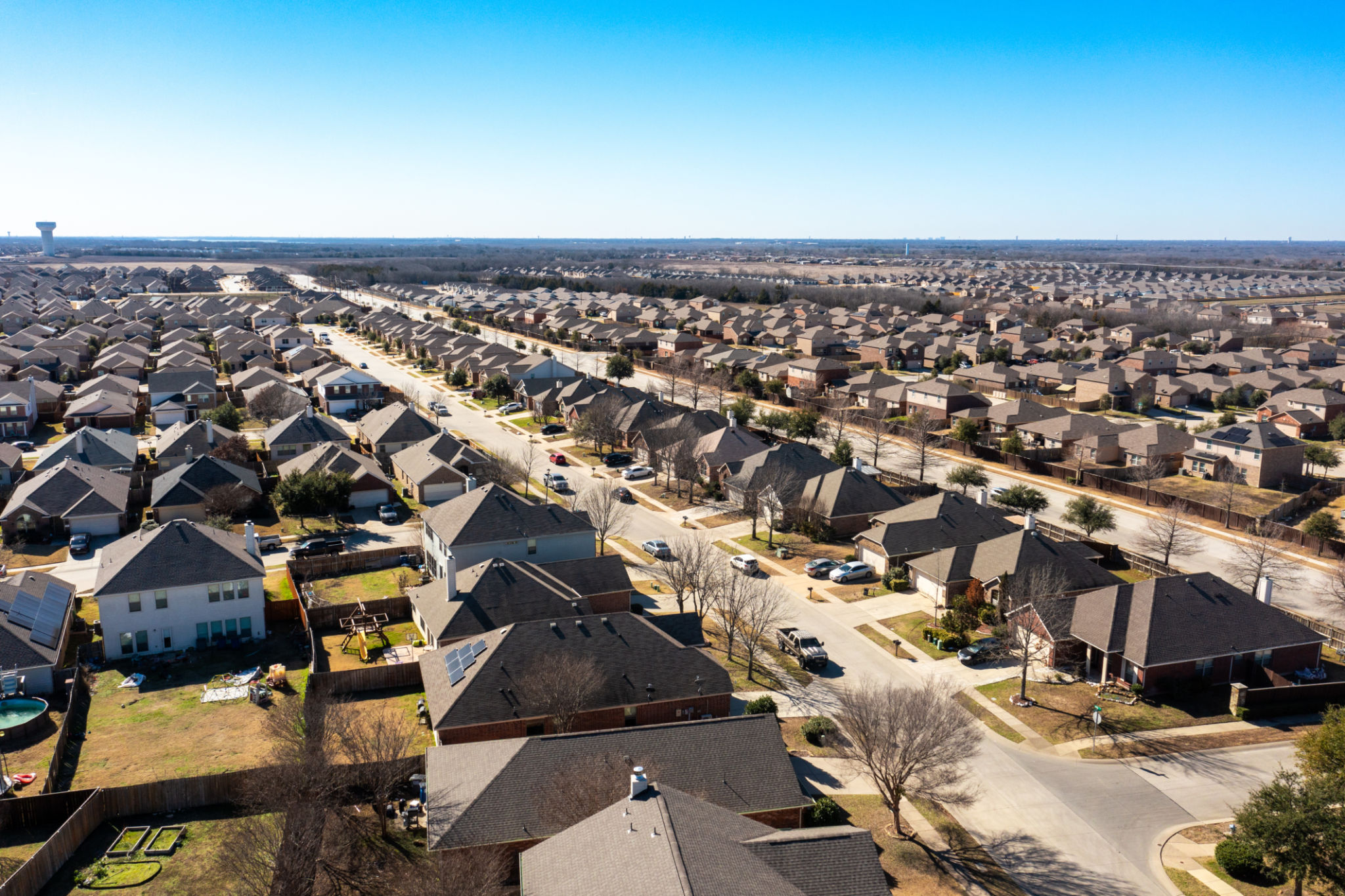 Suburbs of starter homes in Texas Suburbs of starter homes in Texas