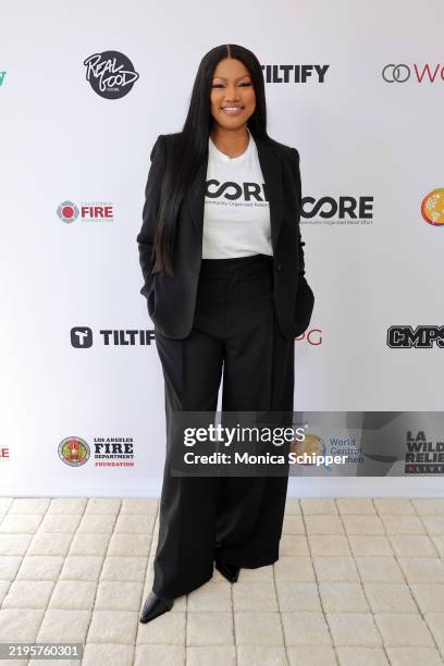 Garcelle Beauvais attends LA Wildfire Relief LIVE, produced by WCPG, Tiltify, Justin Tracey and CMPS, at Rosewood Residences Beverly Hills on January...
