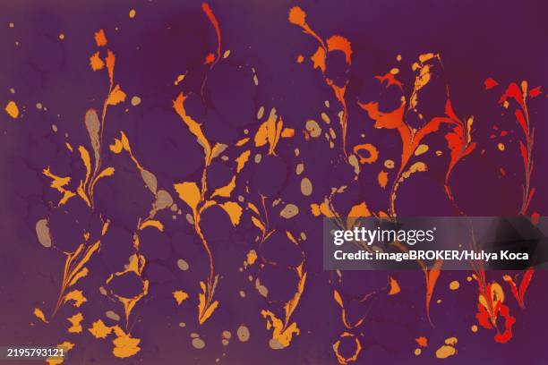 ebru marble conch effect surface pattern design for print - conch stock illustrations