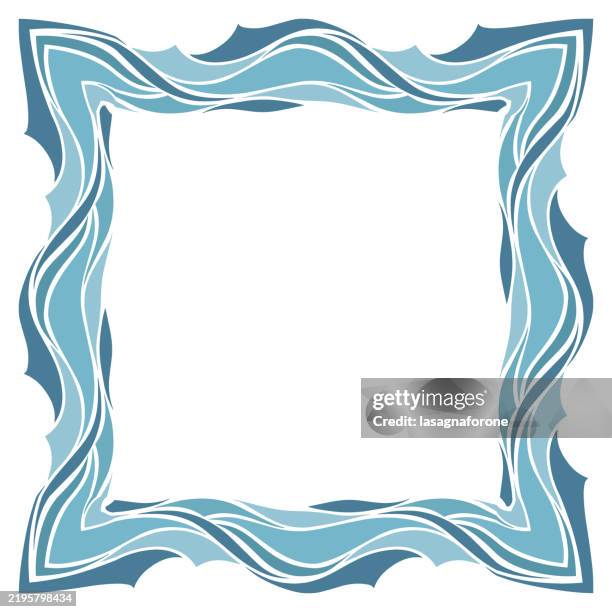 Water Frame Pattern Border Frame High-Res Vector Graphic - Getty Images