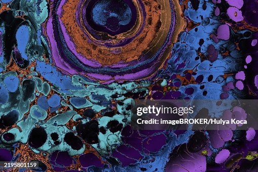 Ebru marble conch effect surface pattern design for print Ebru marble conch effect surface pattern design for print